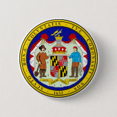 Maryland Staat Siegel Button (Vorderseite)