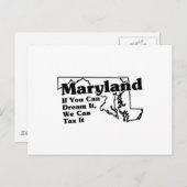 Maryland Staat Slogan Postkarte (Vorne/Hinten)