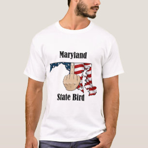 Maryland Staat Vogel T - Shirt Mittelfinger