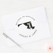 Maryland Staat Wedding Welcome Sticker Tag (Umschlag)