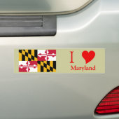 Maryland-Staats-Flagge Autoaufkleber (Auf Auto)