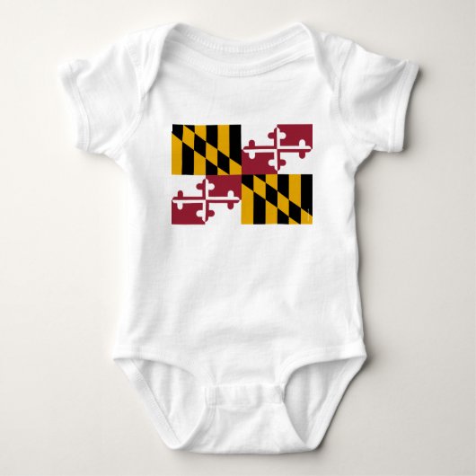 Maryland-Staats-Flagge Baby Strampler (Vorderseite)