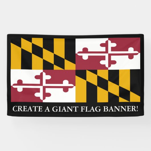 Maryland-Staats-Flagge Banner (Horizontal)
