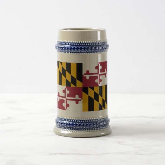 Maryland-Staats-Flagge Bierglas (Mittel)