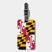 Maryland-Staats-Flagge färbt Akzent Gepäckanhänger (Vorderseite vertikal)