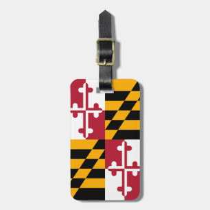 Maryland-Staats-Flagge färbt Akzent Gepäckanhänger