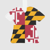Maryland-Staats-Flagge färbt Akzent Ornament (Rückseite)