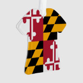 Maryland-Staats-Flagge färbt Akzent Ornament (Vorderseite)