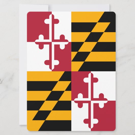 Maryland-Staats-Flagge färbt Dekor (Vorderseite)