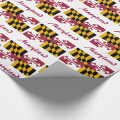 Maryland-Staats-Flagge Geschenkpapier (Ecke)