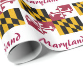 Maryland-Staats-Flagge Geschenkpapier (Rolleneckpunkt)