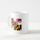 Maryland-Staats-Flagge Kaffeetasse (Vorderseite Links)