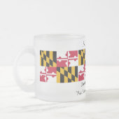 Maryland-Staats-Flagge Mattglastasse (Links)