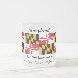Maryland-Staats-Flagge Mattglastasse