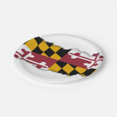 Maryland-Staats-Flagge Pappteller (Schrägansicht)
