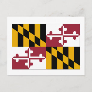 Maryland-Staats-Flagge Postkarte
