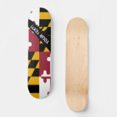 Maryland-Staats-Flagge Skateboard (Vorderseite)