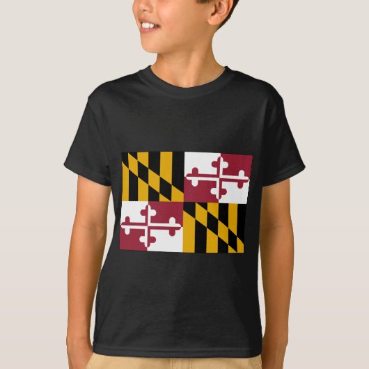 Maryland-Staats-Flagge T-Shirt (Vorderseite)