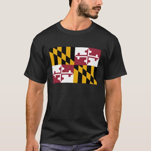Maryland-Staats-Flagge T-Shirt (Vorderseite)