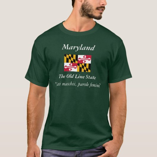Maryland-Staats-Flagge T-Shirt (Vorderseite)