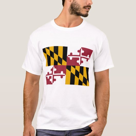 Maryland-Staats-Flagge T-Shirt (Vorderseite)