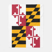 Maryland-Staats-Flaggen-Entwurf Fleecedecke (Vorderseite)