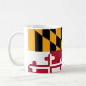 Maryland-Staats-Flaggen-Entwurf Kaffeetasse (Links)