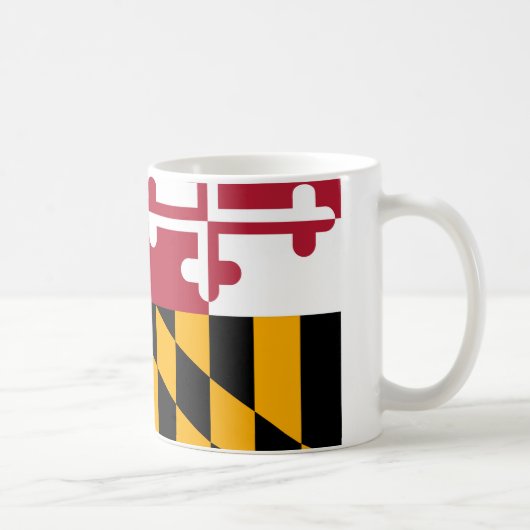 Maryland-Staats-Flaggen-Entwurf Kaffeetasse (Rechts)