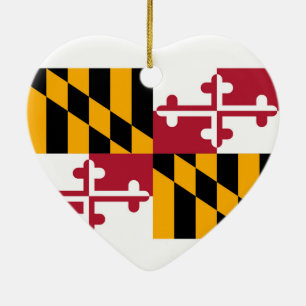 Maryland-Staats-Flaggen-Entwurf Keramikornament