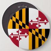 Maryland-Staats-Flaggen-Entwurfs-Dekoration Button (Vorne & Hinten)