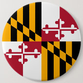 Maryland-Staats-Flaggen-Entwurfs-Dekoration Button (Vorderseite)