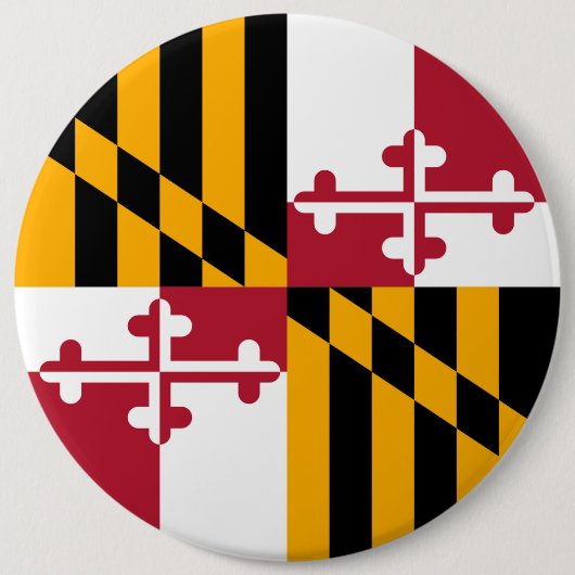 Maryland-Staats-Flaggen-Entwurfs-Dekoration Button (Vorderseite)