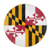 Maryland-Staats-Flaggen-stilvolle Anzeige Schneidebrett (Vorderseite)