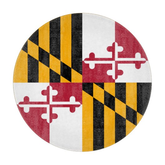 Maryland-Staats-Flaggen-stilvolle Anzeige Schneidebrett (Vorderseite)