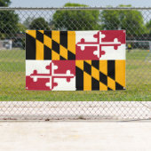 Maryland-Staats-Flaggen-stilvolle Dekor-Fahne Banner (Insitu)