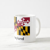 Maryland-Staats-Flaggen-Tasse Kaffeetasse (VorderseiteRechts)