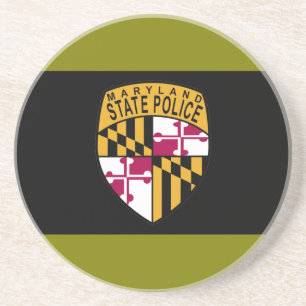Maryland-Staats-Polizei-Untersetzer Sandstein Untersetzer