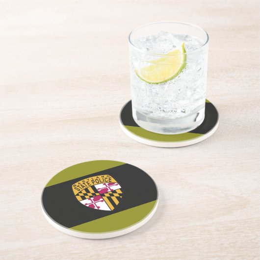 Maryland-Staats-Polizei-Untersetzer Sandstein Untersetzer (Seite)