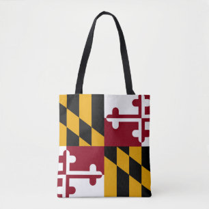 Maryland Staatsflagge All Over Print Tote Tasche