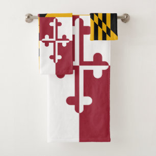 Maryland Staatsflagge Badhandtuch Set