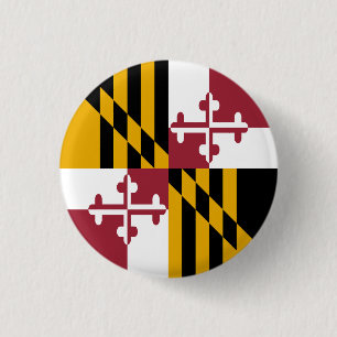 Maryland Staatsflagge Button