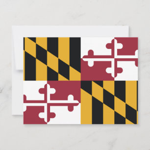 Maryland Staatsflagge Calvert Crossland Postkarte