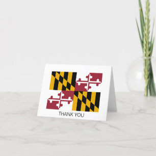 Maryland Staatsflagge Dankeskarte