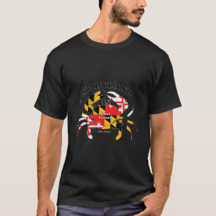 Maryland Staatsflagge Krabben Stolz Annapolis Balt T-Shirt