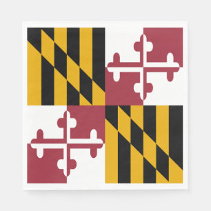 Maryland Staatsflagge Serviette