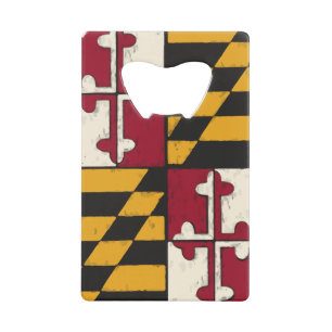 Maryland Staatsflagge Swag  Geldbeutel Flaschenöffner
