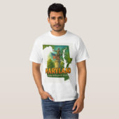 Maryland Staatsstolz Artistic T - Shirt - (Vorne ganz)