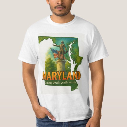 Maryland Staatsstolz Artistic T - Shirt - (Vorderseite)