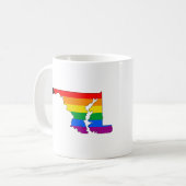 Maryland Staatsstolz LGBTQ Progress Prix Kaffeetasse (Vorderseite Links)