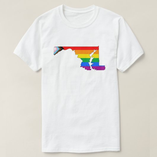 Maryland Staatsstolz LGBTQ Progress Prix T-Shirt (Design vorne)